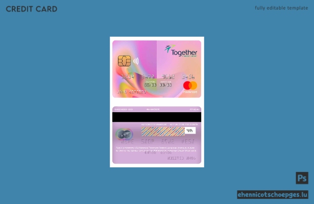 USA Missouri Together Credit Union Bank Mastercard Beispielvorschau